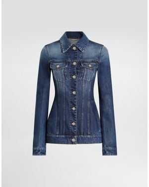Dolce & Gabbana Denim Single-Breasted Jacket - Blue