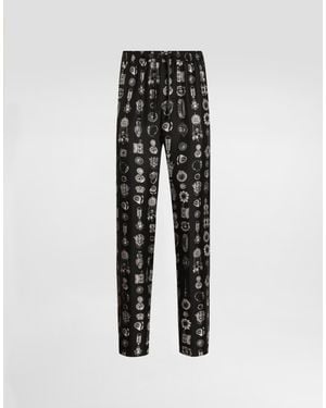 Dolce & Gabbana Jewel- Twill Pants - Multicolour
