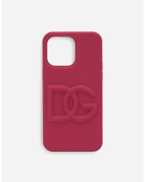 Dolce & Gabbana ロゴエンボス Iphone 14 Pro Max ケース - ピンク