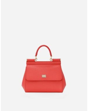 Dolce & Gabbana Borsa A Mano Sicily Media - Rosso