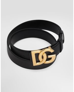 Dolce & Gabbana Calfskin Belt - Black