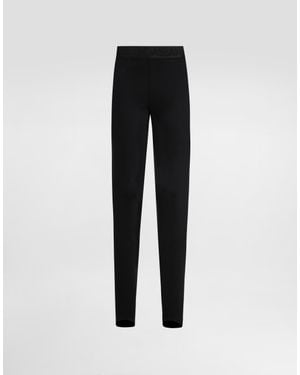 Dolce & Gabbana Skinny High-Waisted Pants - Black