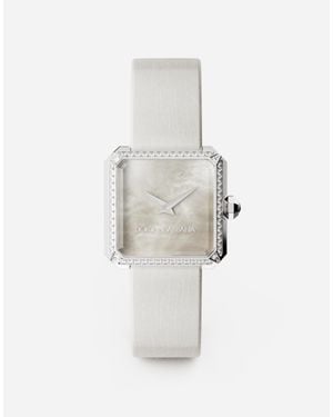Dolce & Gabbana Sofia Steel Watch With Colorless Diamonds - Bianco