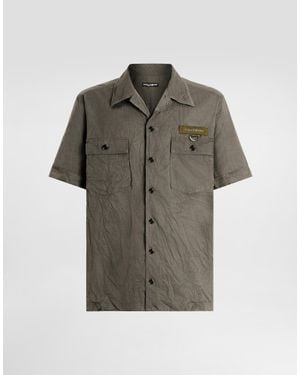 Dolce & Gabbana Canvas Shirt - Grey