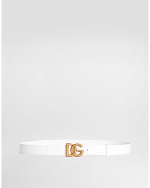 Dolce & Gabbana Cintura Logata - White