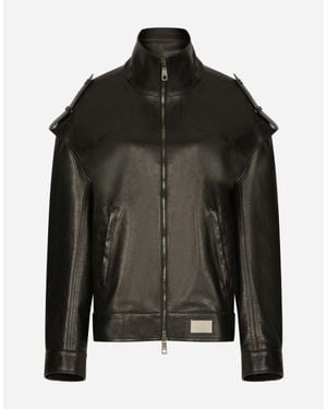 Dolce & Gabbana Oversize Bullskin Jacket - Black