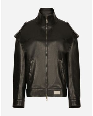 Dolce & Gabbana Oversize Bullskin Jacket - Black