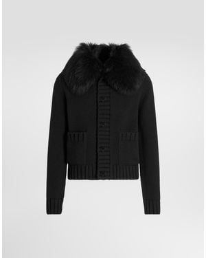 Dolce & Gabbana Virgin Wool Jacket - Black
