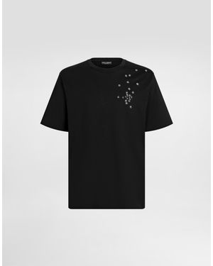 Dolce & Gabbana T-Shirt Aus Baumwolle - Schwarz