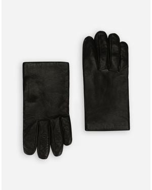 Dolce & Gabbana Nappa Leather Gloves - Black
