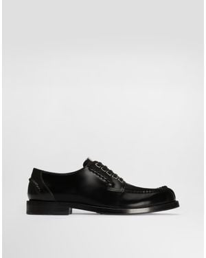 Dolce & Gabbana Calfskin Derby Shoes - White