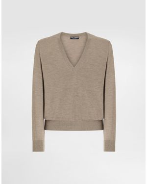 Dolce & Gabbana Cashmere Pullover - Natural