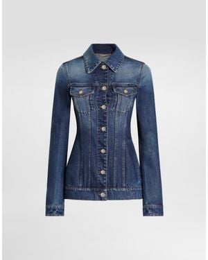 Dolce & Gabbana Denim Single-Breasted Jacket - Blue