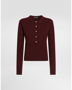 Dolce & Gabbana Cardigan C/Bottoni - Red