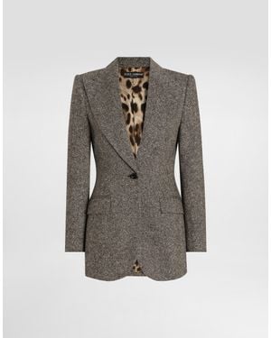 Dolce & Gabbana Single-Breasted Jacket - Grey