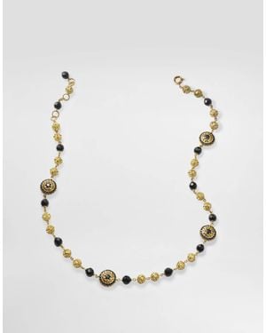 Dolce & Gabbana Sicily Necklace 18-Carat, Sapphires And Jade - Neutro