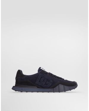 Dolce & Gabbana Sneaker Dg Athletic Split Aus Spaltleder - Blau