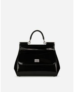 Dolce & Gabbana Kim ドルチェ＆ガッバーナ ハンドバッグ シシリー ラージ - ブラック