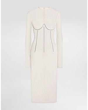 dion lee contour corset long sleeve dress Dion Lee Contour Corset Longsleeve Dress In Black - 50% Off