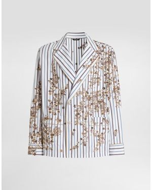 Dolce & Gabbana Vanity Robe With Embroidery - White