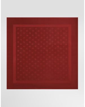 Dolce & Gabbana 135X135 Silk Stole With Logo Jacquard� - Red