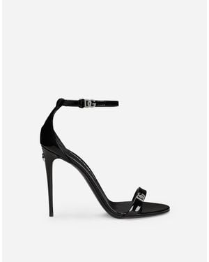 Dolce & Gabbana サンダル エナメル - ブラック