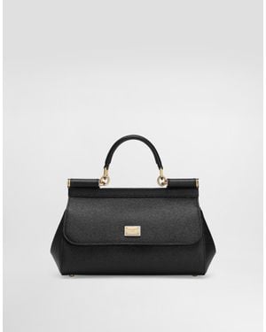 Dolce & Gabbana Sicily ミディアム ハンドバッグ - ブラック