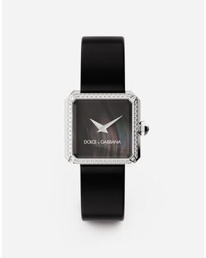 Dolce & Gabbana Sofia Steel Watch With Colorless Diamonds - Bianco