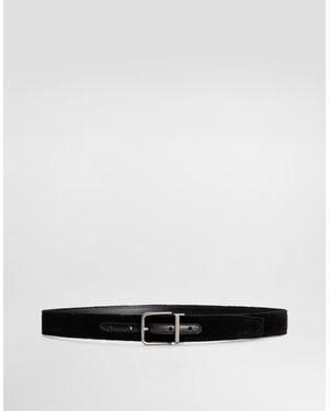 Dolce & Gabbana Cotton Velvet Belt - ホワイト