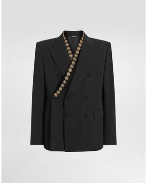 Dolce & Gabbana テーラードジャケット 黒SICILIA メンズ Dolce & Gabbana Sicilia テーラードジャケット ブラック | Lyst