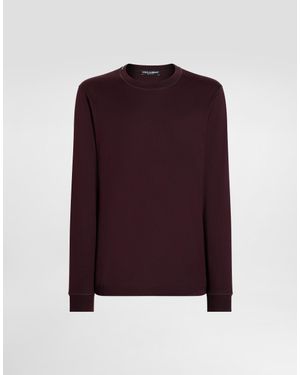 Dolce & Gabbana Cotton T-Shirt - Purple