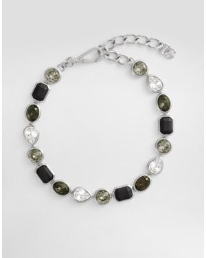 Dolce & Gabbana Necklace With Rhinestones - White