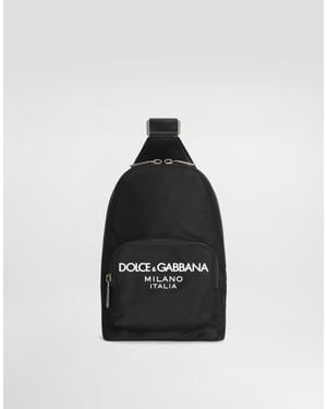 Dolce & Gabbana クロスボディバックパック ナイロン - ブラック