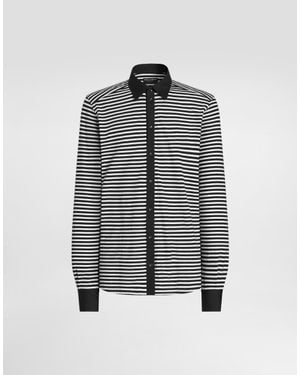 Dolce & Gabbana Striped Jersey Shirt - Multicolour