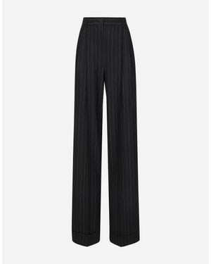 Dolce & Gabbana Wide Trousers - Black
