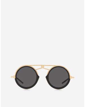 Dolce & Gabbana Round-Frame Sunglasses - Metallic