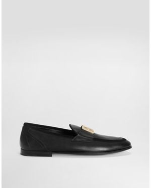 Dolce & Gabbana Calfskin Slippers - Bianco