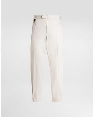 Dolce & Gabbana Pantalón De Gabardina - Blanco