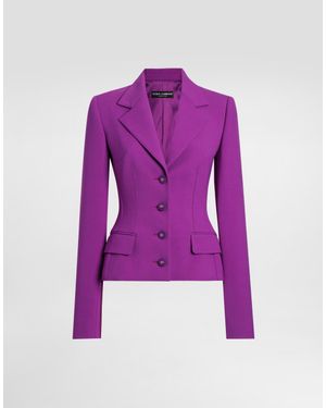 Dolce & Gabbana Dolce Double Crêpe Jacket - パープル
