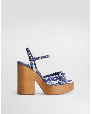 Dolce & Gabbana Platform Sandals - Blue