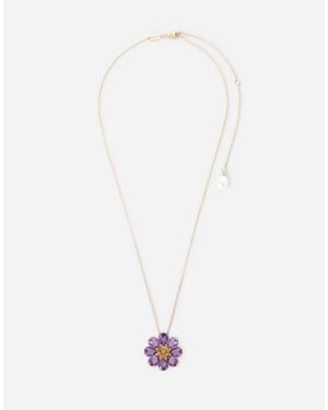 Dolce & Gabbana Spring Necklace 18-Carat And Amethysts - White