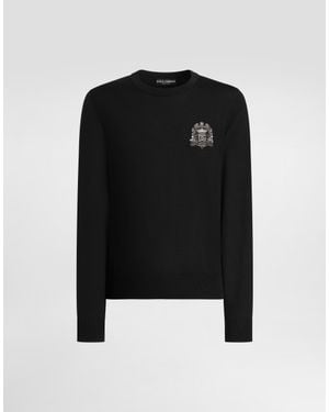 Dolce & Gabbana Virgin Wool Pullover - Black