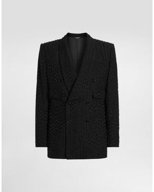 Dolce & Gabbana Double-Breasted Sicilia Jacket - Black