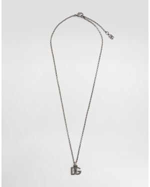 Dolce & Gabbana Collar Con Logotipo Dg - Rojo