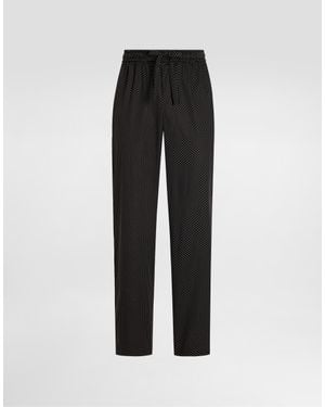 Dolce & Gabbana Micro-Designed Sweatpants - Black
