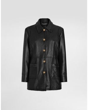 Dolce & Gabbana Vintage Lambskin Jacket - Black