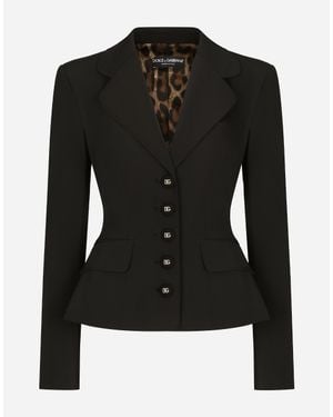 Dolce & Gabbana Technical Gabardine Dolce Jacket - Black