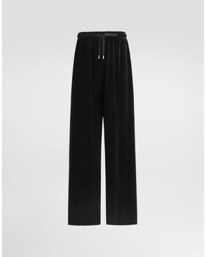 Dolce & Gabbana Chenille Trousers - Black