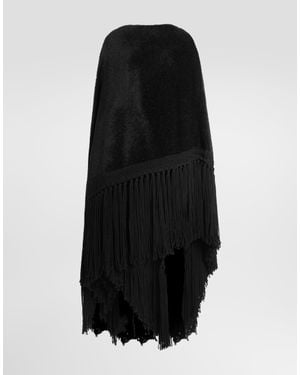 Dolce & Gabbana Capa En Lana - Negro