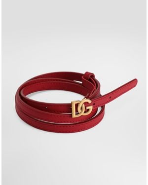 Dolce & Gabbana Cintura Logata - Red